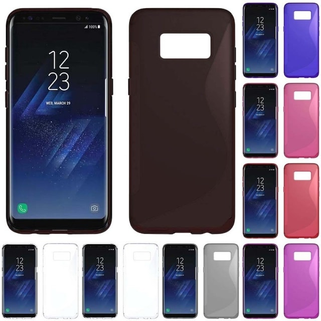 S-Line Silicone Cover til Samsung Galaxy S8 Plus (SM-G955F)  - blå