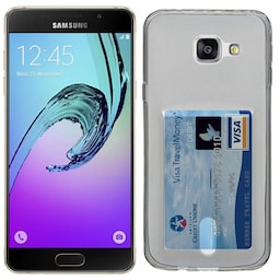 Silikone Cover med slot Samsung Galaxy A5 2016 (SM-A510F)  - Grå