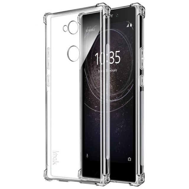 IMAK Shockproof silikone cover til Sony Xperia L2 (H3311)  - gennemsig