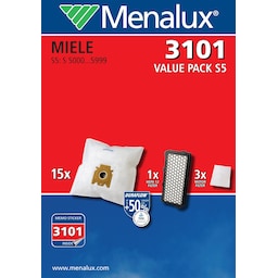 Menalux støvsugerposer - Valuepack 3101 til Miele S5/S8 serien