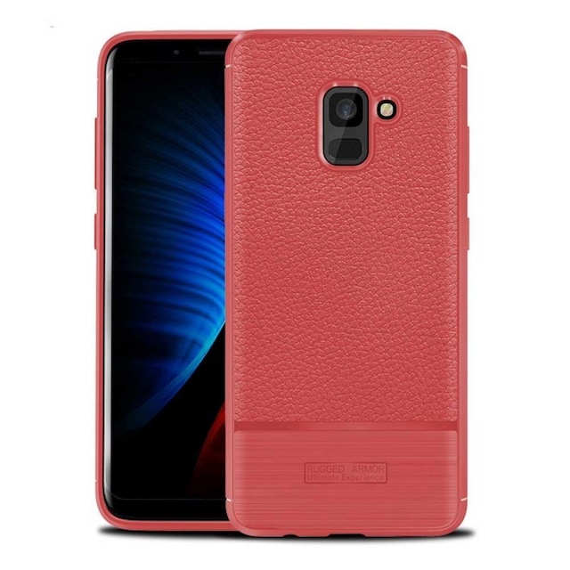 Rugged Armor cover til Samsung Galaxy A8 Plus 2018 (SM-A730F)  - rød