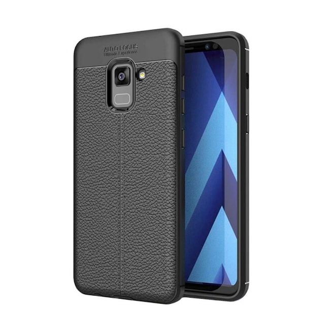 Lædermønstret silicone cover Samsung Galaxy A8 Plus 2018 (SM-A730F)