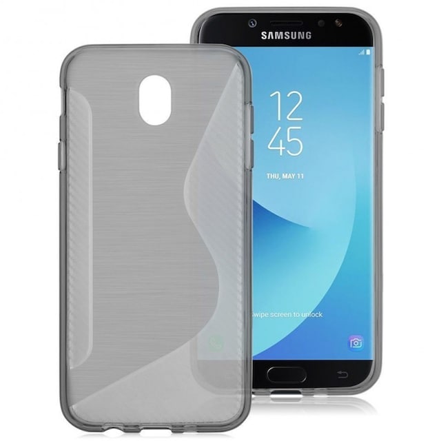 S-Line Silicone Cover til Samsung Galaxy J7 2017 (SM-J730F)  - Grå
