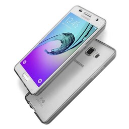360° 2-delt silicone cover Samsung Galaxy A7 2016 (SM-A710F)  - Grå