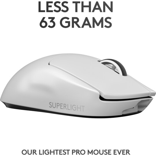 Logitech G Pro X Superlight trådløs gaming mus (hvid) | Elgiganten