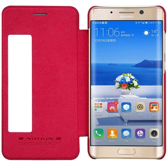 Nillkin Qin FlipCover Huawei Mate 9 Pro (LON-L29) - rød | Elgiganten