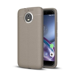 Lædermønstret silicone cover Motorola Moto G5s (XT1794)  - Grå