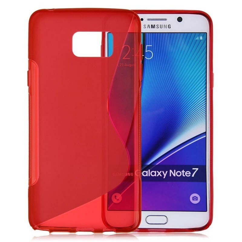 S-Line Silicone Cover til Samsung Galaxy Note 7 (SM-N930F) - rød |  Elgiganten