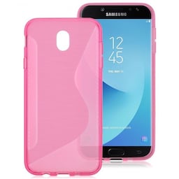 S-Line Silicone Cover til Samsung Galaxy J7 2017 (SM-J730F)  - lyserø