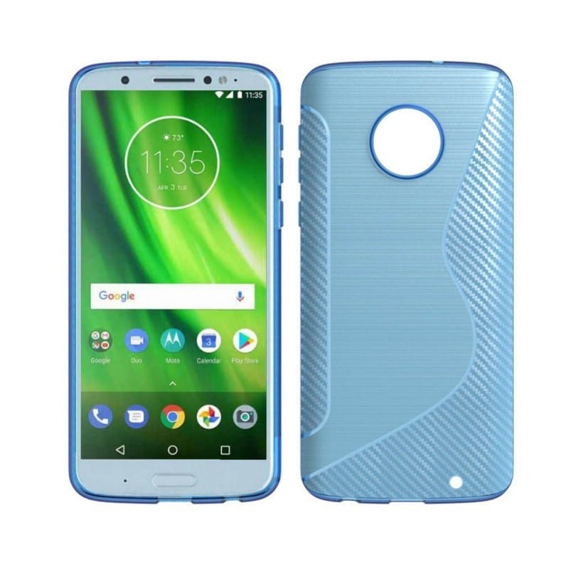 S-Line Silicone Cover til Motorola Moto G6 Plus (XT1926) - blå | Elgiganten