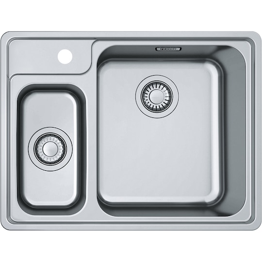 Franke Bell køkkenvask med 1,5 skåle (stål) | Elgiganten