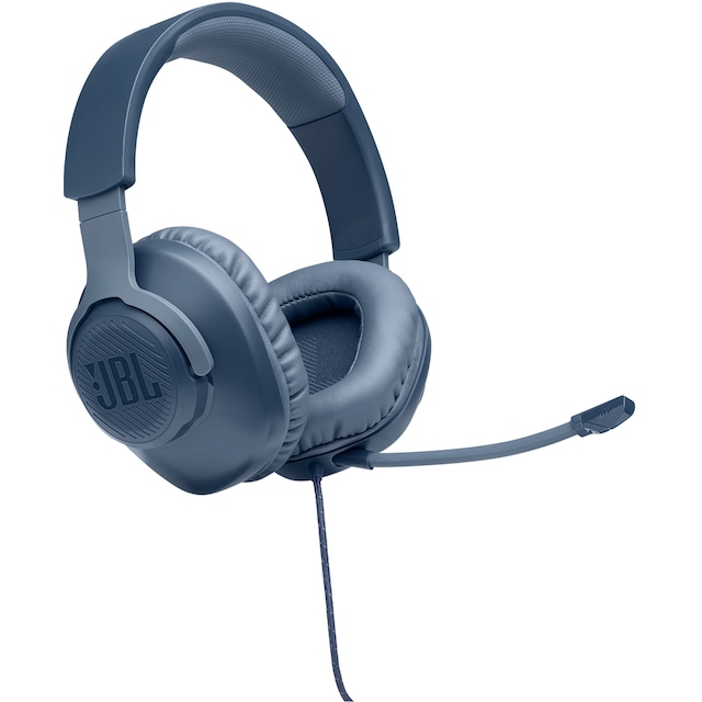 JBL Quantum 100 gaming headset (blå)