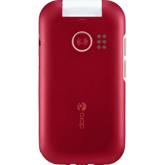 Doro 7081 mobiltelefon (rød/hvid) | Elgiganten