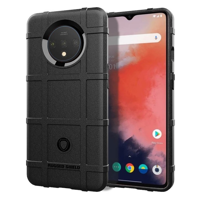 Rugged Shield cover til OnePlus 7T (HD1903)  - sort