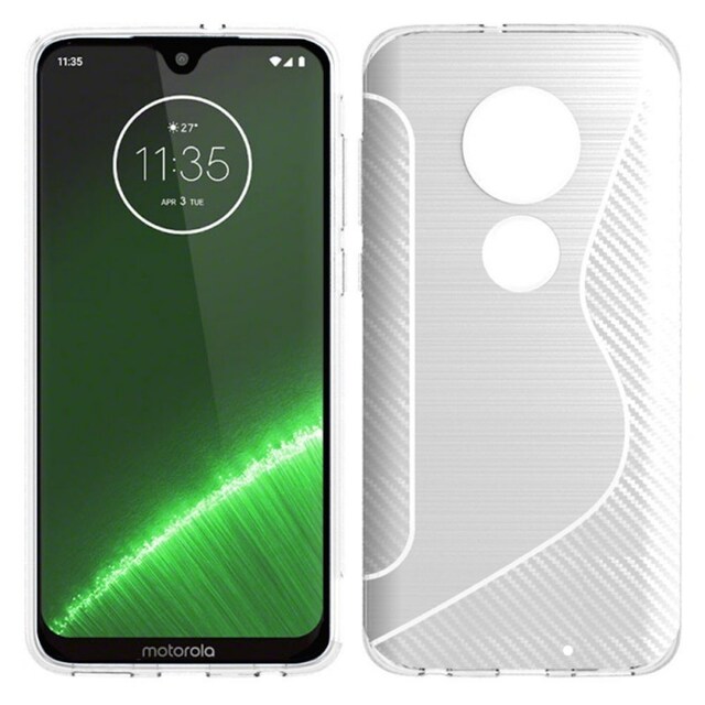 S-Line Silicone Cover til Motorola Moto G7 Plus (XT1965)  - gennemsigt