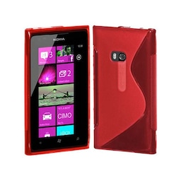 S-Line Silicone Cover til Nokia Lumia 920 (RM-820) : farve - rød