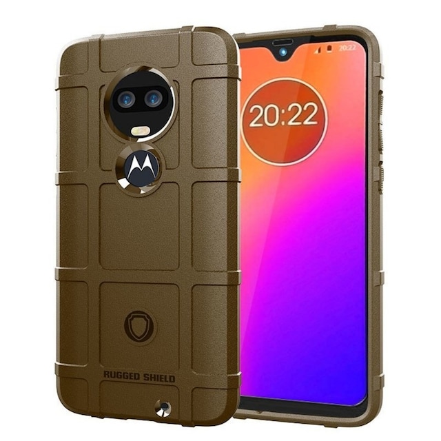 Rugged Shield cover til Motorola Moto G7 (XT1962)  - brun