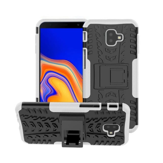 Stødfast Cover med stativ Samsung Galaxy J6 Plus (SM-J610F)  - hvid