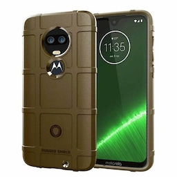 Rugged Shield cover til Motorola Moto G7 Plus (XT1965)  - brun