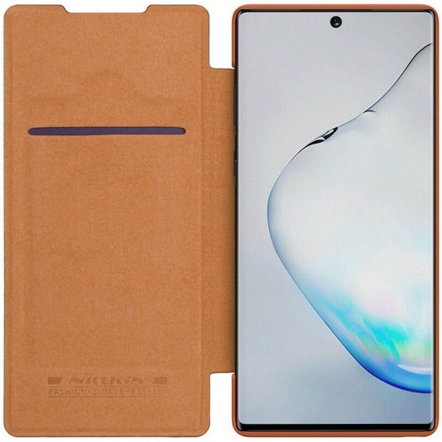Nillkin Qin FlipCover Samsung Galaxy Note 10 (SM-N970F)  - brun