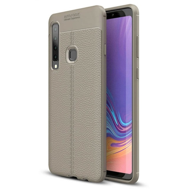 Lædermønstret silicone cover Samsung Galaxy A9 2018 (SM-A920F)  - Gr