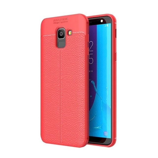 Lædermønstret silicone cover Samsung Galaxy J6 2018 (SM-J600F)  - r�