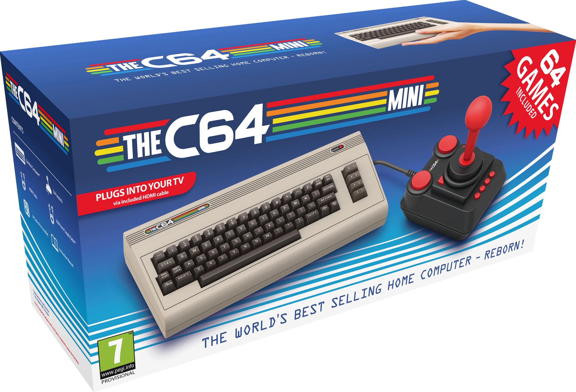Commodore C64 Mini V2 gaming konsol | Elgiganten