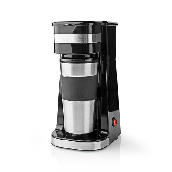 Nedis Kaffemaskine for én kop med rejsekrus | Elgiganten