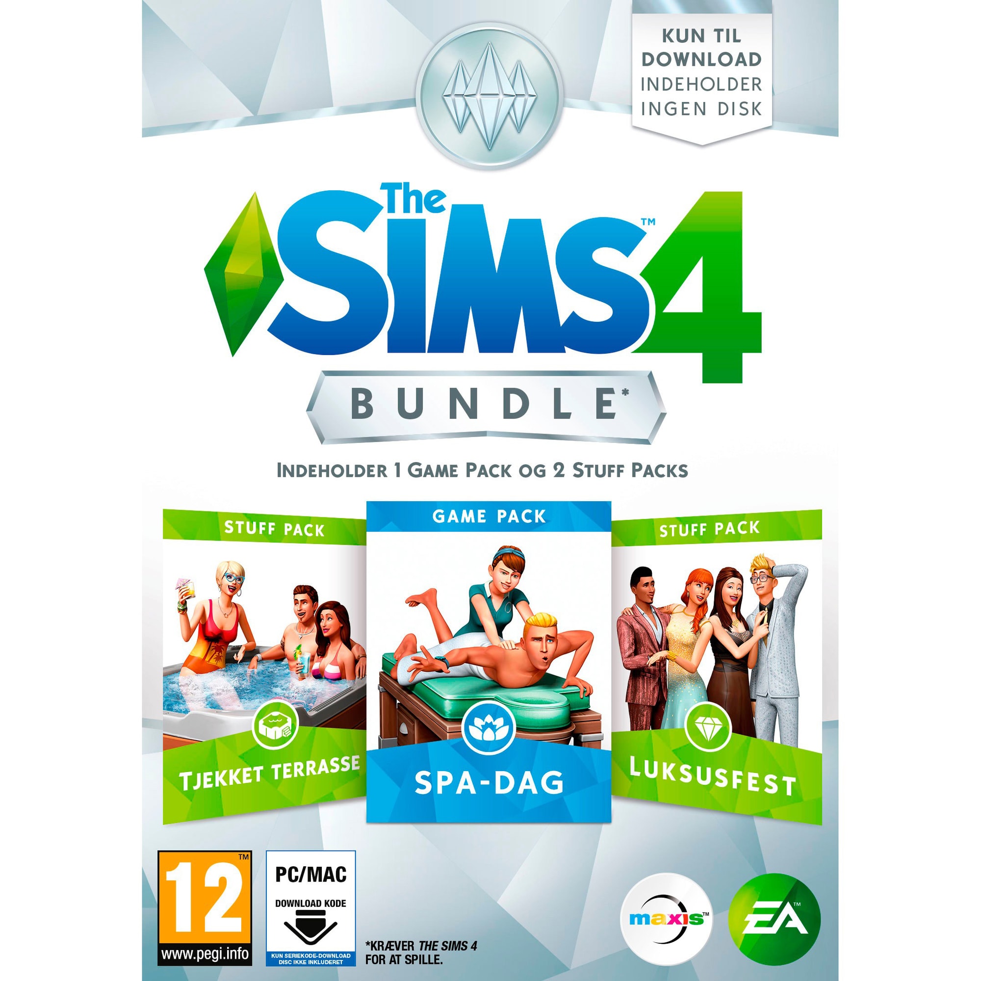 laver mad Formode trone The Sims 4 Bundle Pack 1 (PC/Mac) | Elgiganten