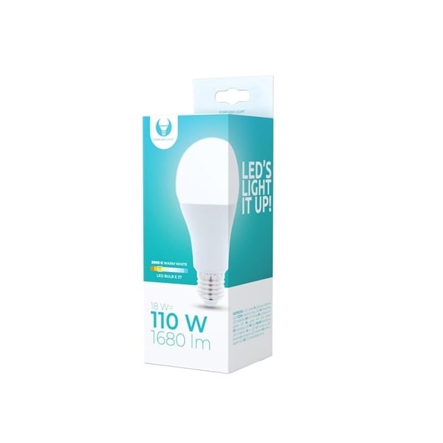 LED-pære E27 A65 18W 230V 3000K 1680 lm