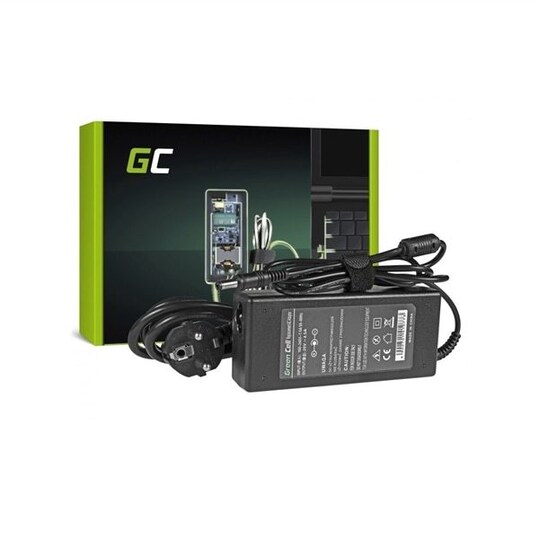 Green Cell lader / AC Adapter til Fujitsu-Siemens 90W / 20V / 5.5mm-2.5mm | Elgiganten