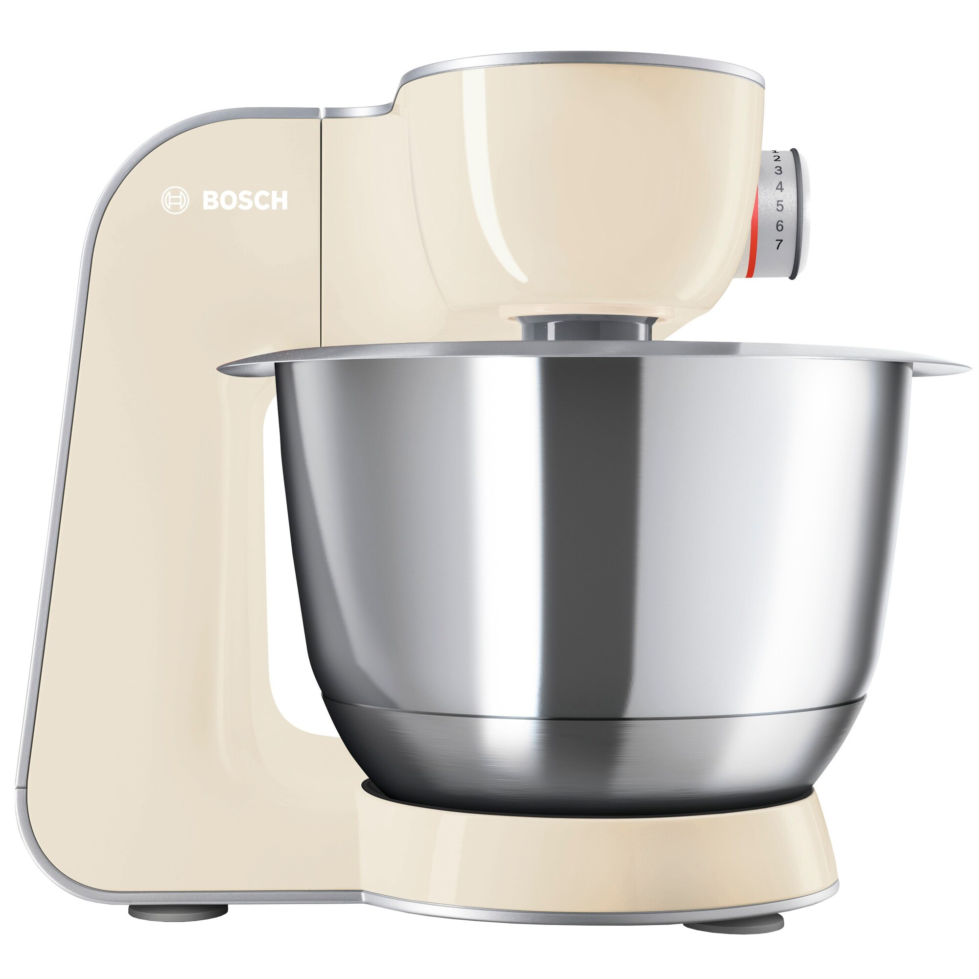 Bosch MUM5 CreationLine køkkenmaskine (vanilje / sølv) - Køkkenudstyr -  Elgiganten