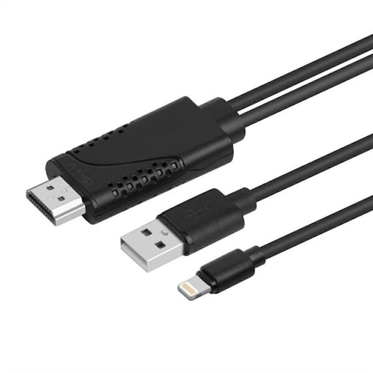 Lightning till HDMI Adapter - Spegla din iPhone / iPad skärm | Elgiganten