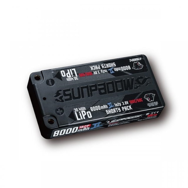 1s  8000mAh - 50C - Sunpadow Phantom II Shorty HV