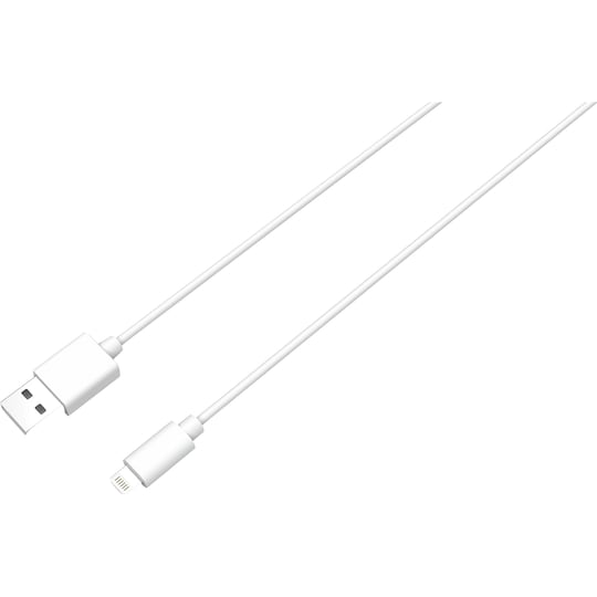 Essentials USB-A til Lightning MFi kabel 1 m (hvid) | Elgiganten
