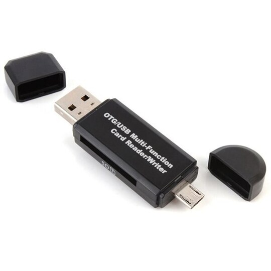2i1 Memorycardlæser USB/MicroUSB | Elgiganten