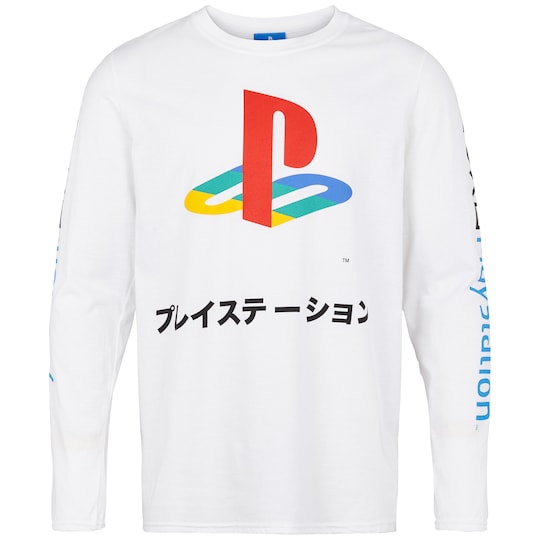 Langærmet trøje PlayStation japansk – (S) | Elgiganten