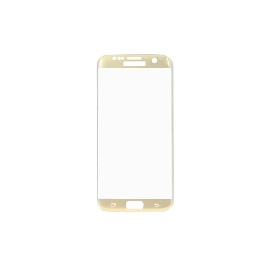 Tempereret Glas Samsung Galaxy S7 edge - Buet, i Guldfarve | Elgiganten