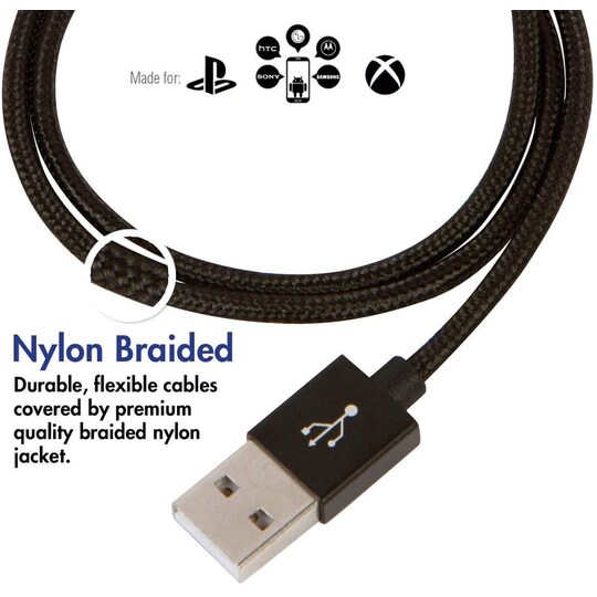 Micro USB-kabel 1,8 m sort | Elgiganten