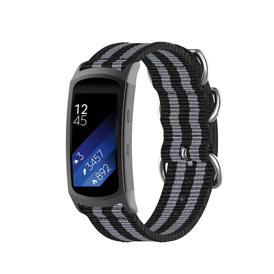 Armbånd Samsung Gear Fit 2 / Pro Sort / Grå | Elgiganten