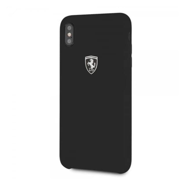 Ferrari iPhone Xs Max Skal Sillikon Ferrari Logo Svart