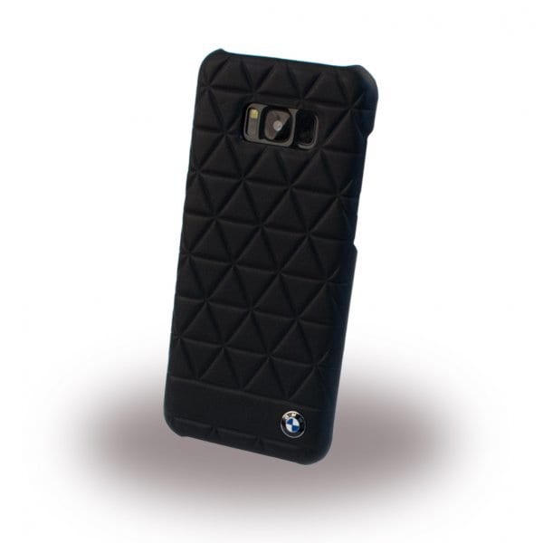 Skal till Samsung Galaxy S8 Plus Äkta läder Hexagon Svart | Elgiganten
