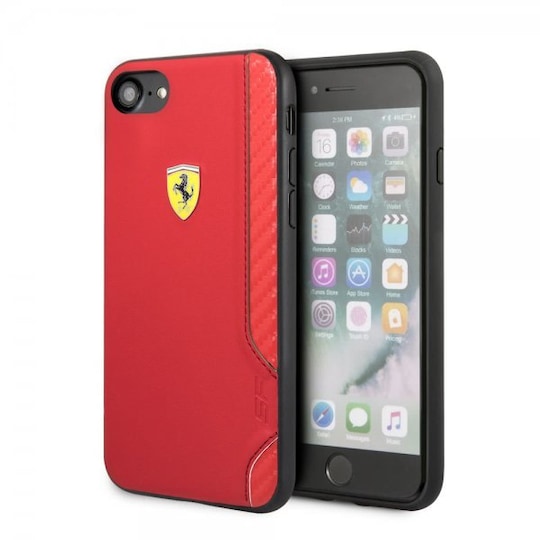 Ferrari iPhone 7/8/SE Cover On Track Rød | Elgiganten