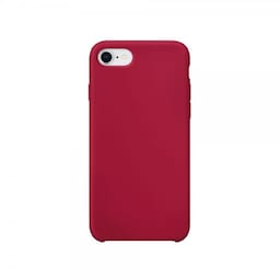 XQISIT iPhone 7/8/SE Cover Silikoneei Case Rød