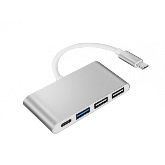 USB-C multiport-adapter USB-C PD, USB 3.0, 2 USB 2.0 | Elgiganten
