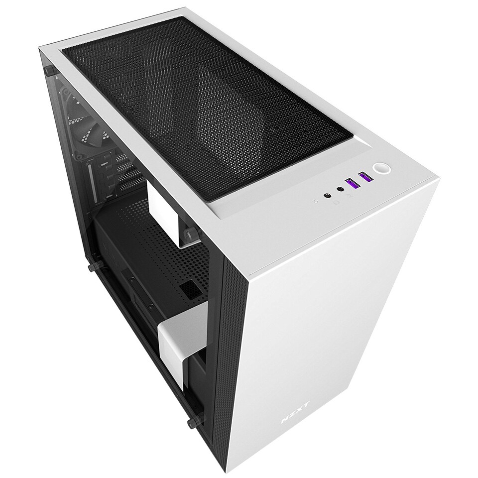 NZXT H400i Micro ATX PC-kabinet (mat Hvid) | Elgiganten