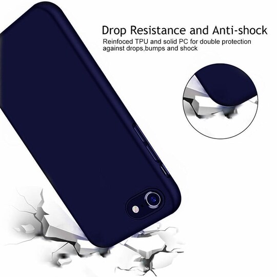 iPhone 7/8 / SE ekstra stødsikkert cover - mørkeblåt | Elgiganten