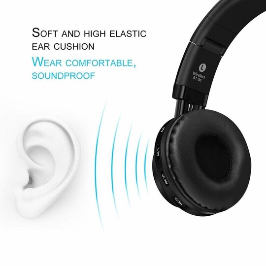 Bluetooth-hovedtelefoner med aktiv støjreduktion + ledning | Elgiganten