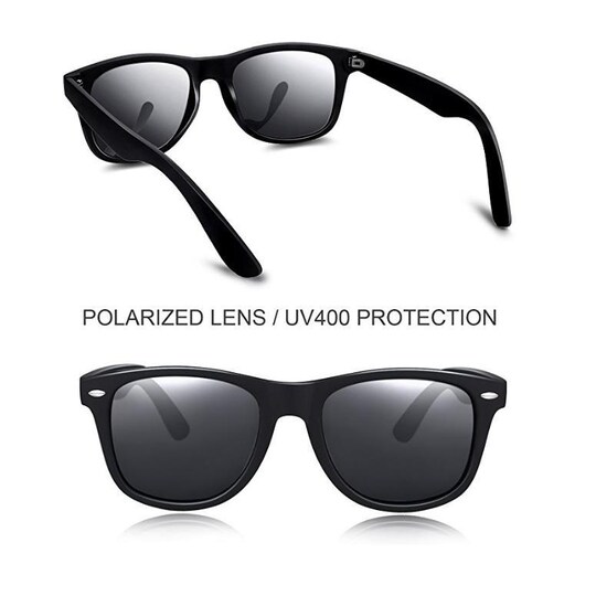 Polariserede solbriller UV400 Sort/blå | Elgiganten