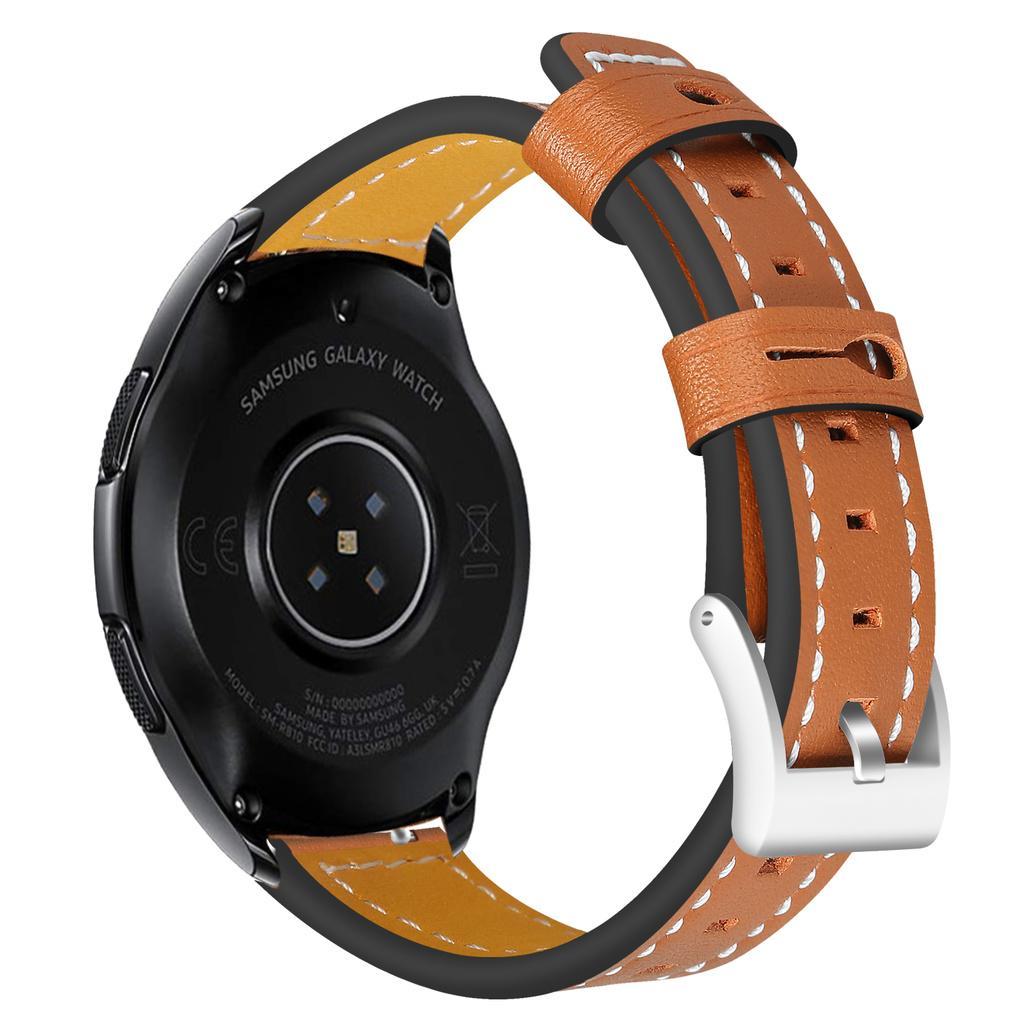 Armbånd til Samsung Gear S3 Classic / Frontier - Læder - brun - Tilbehør  ure og wearables - Elgiganten
